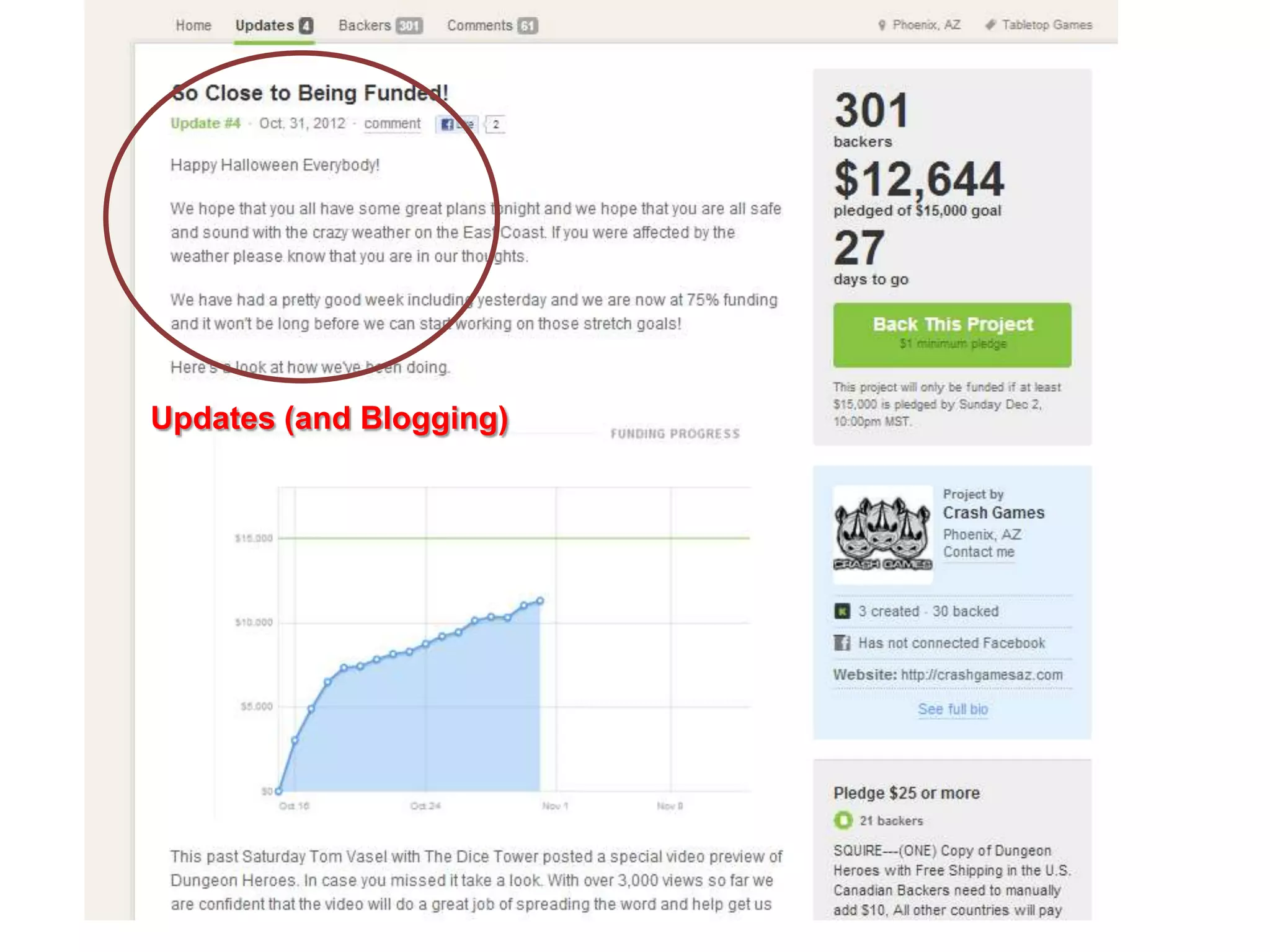 Updates (and Blogging)
 