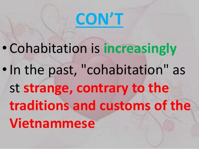 what is meant by cohabitation what is meant by cohabitation