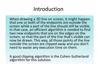 Line Clipping Program Source Code Cohen sutherland line clipping | PPTX