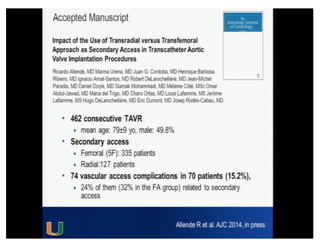 Cohen MG - AIMRADIAL 2014 - Radial and TAVI