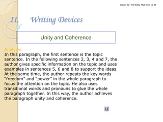 Sentence Coherence Unity Exam Coherence and cohesion | PDF
