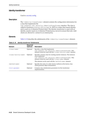 Coherence developer's guide