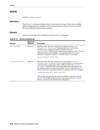 Coherence developer's guide