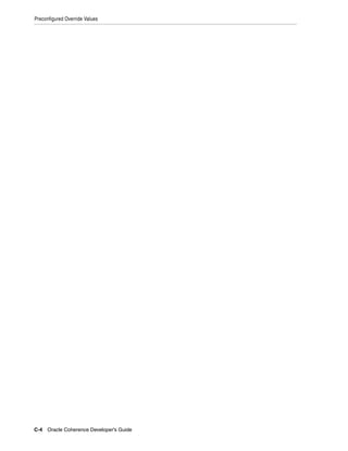 Coherence developer's guide