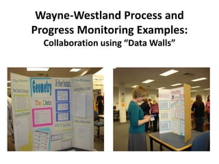 Wayne-Westland Process and
Progress Monitoring Examples:
Collaboration using “Data Walls”
 