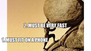 1. MUST FIT ON A PHONE
2. MUST BE VERY FAST
 