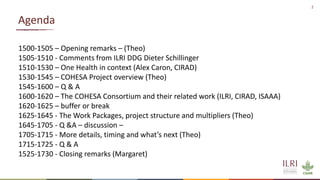 COHESA: Capacitating One Health in Eastern and Southern Africa