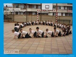 L’aprenentatge cooperatiu, una eina per l'excel·lència
Amb l'esforç
de tots una única eruga
EF 5 anys
 