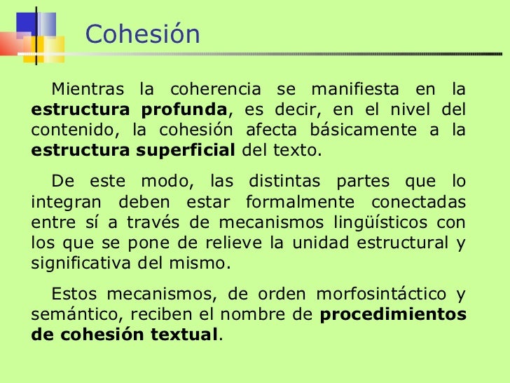 Cohesión muy completo todo Cohesión muy completo todo