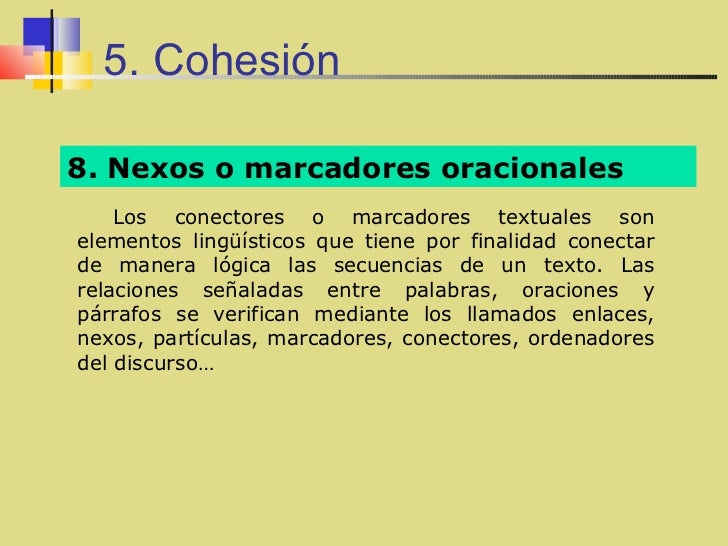 Cohesión muy completo todo