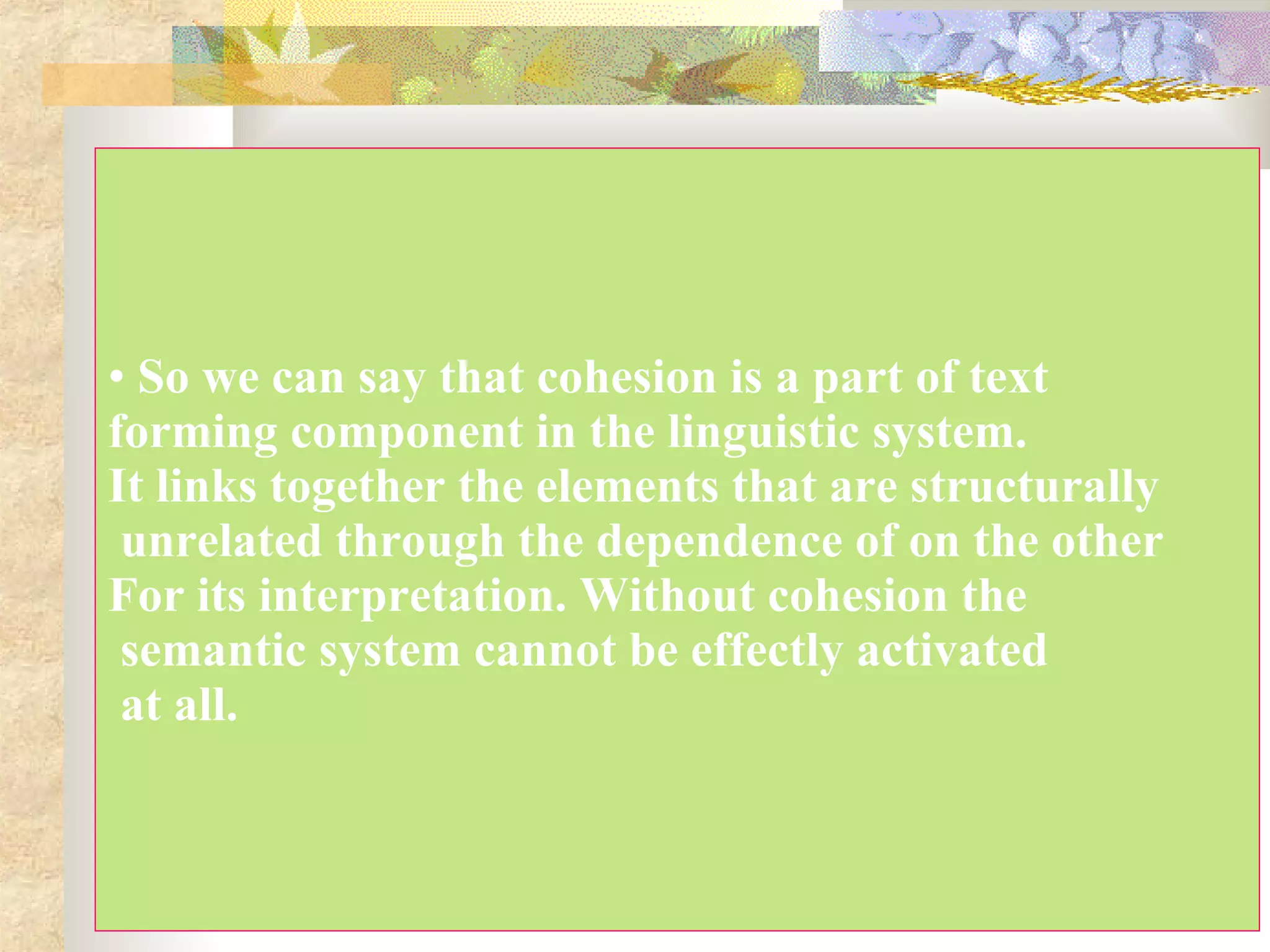 Cohesion And Coherence | PPT