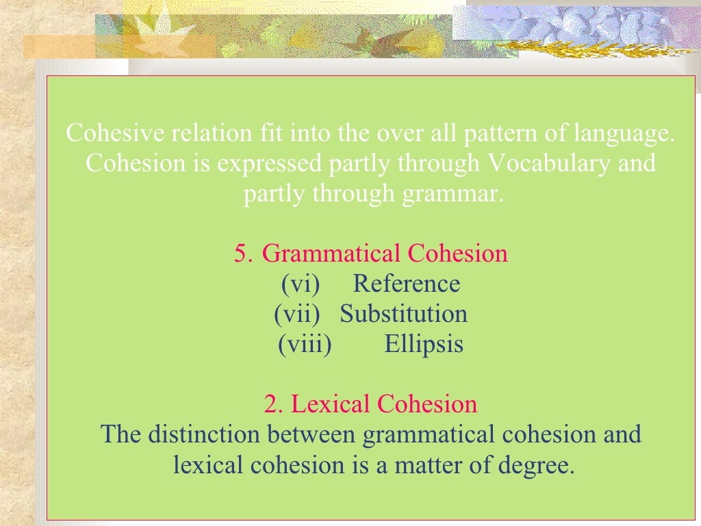 coherence vs cohesion coherence vs cohesion