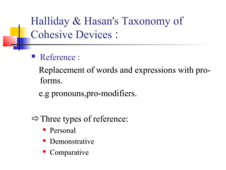 Cohesion and coherence | PPT