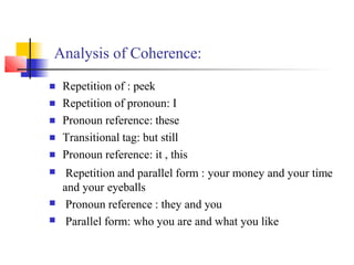Cohesion and Coherence - Reading and Writing.pptx