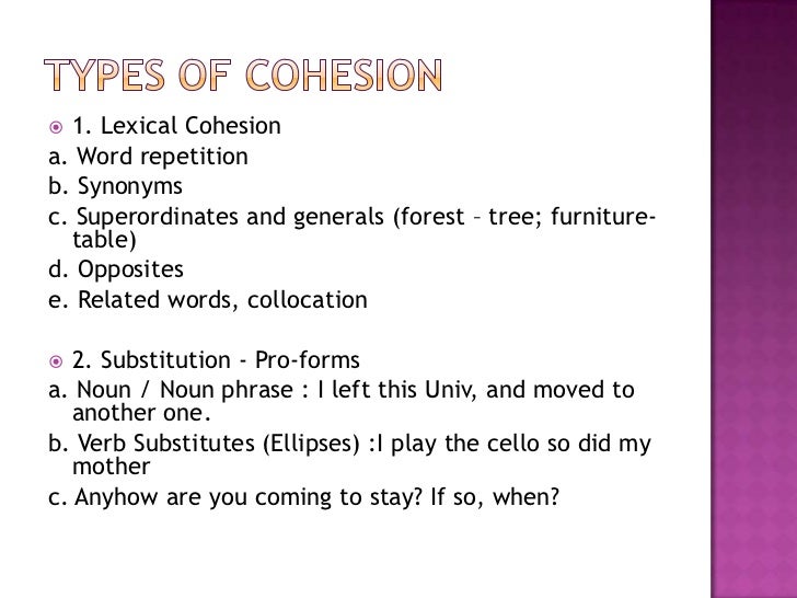 Cohesion and investigating text