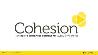 Cohesion Launch – Tuesday 3 December

|

1

 