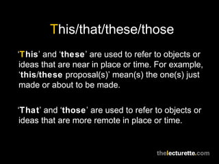 Cohesion: Reference words | PPT