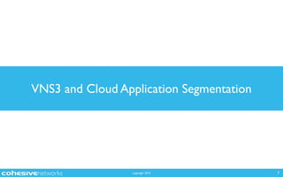 copyright 2015
VNS3 and Cloud Application Segmentation
7
 