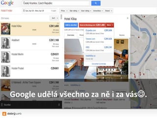 Google udělá všechno za ně i za vás.
 