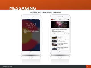 COPYRIGHT© 2015 COHN
MESSAGING
15
MESSAGE AND ENGAGEMENT EXAMPLES
 
