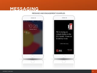 COPYRIGHT© 2015 COHN
MESSAGING
16
MESSAGE AND ENGAGEMENT EXAMPLES
 