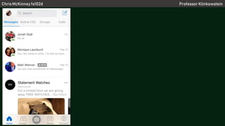 Chris McKinney fa102d Professor Klinkowstein
 