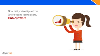 Now that you've figured out
where you're losing users,
FIND OUT WHY.
 