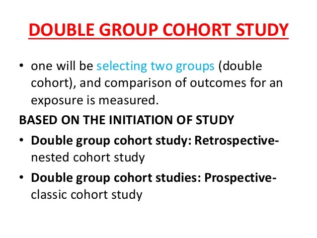 Cohort study