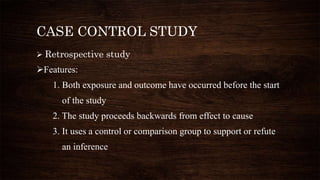 Cohort study and case control study | PPTX