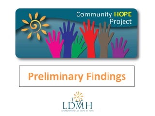 Preliminary Findings

 