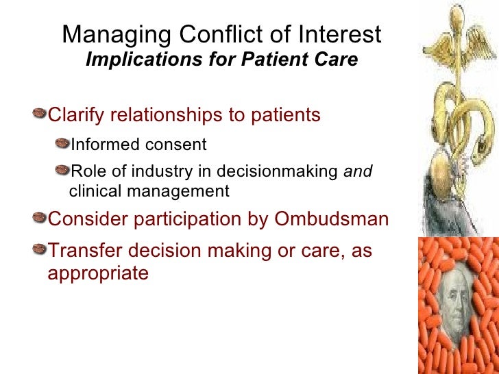 Conflict of interest