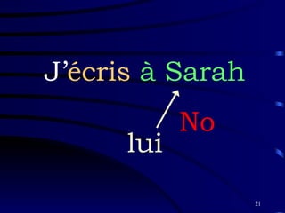 J’ écris  à   Sarah lui No 