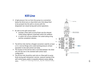 Blind Rams Layout Coiled tubing Pressure Control Equipment Barriers | PDF
