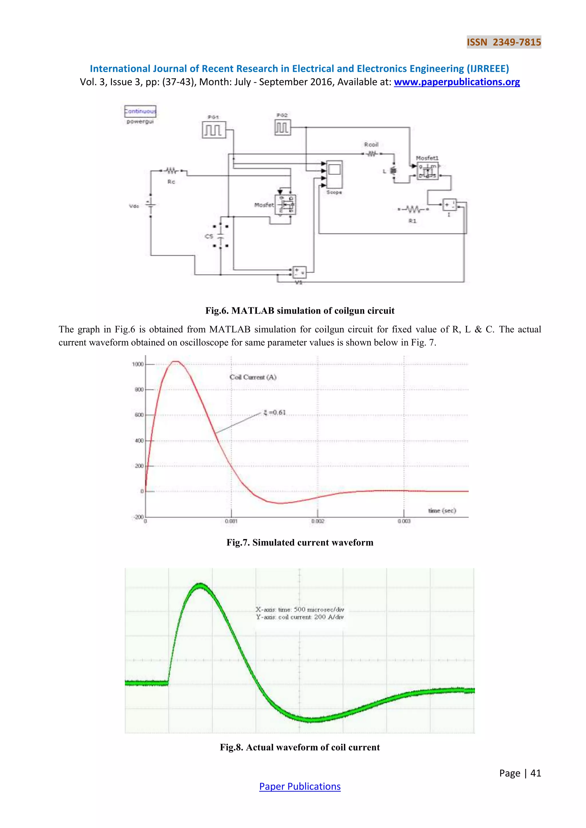 Coil Gun Math Coilgun: Simulation and Analysis | PDF