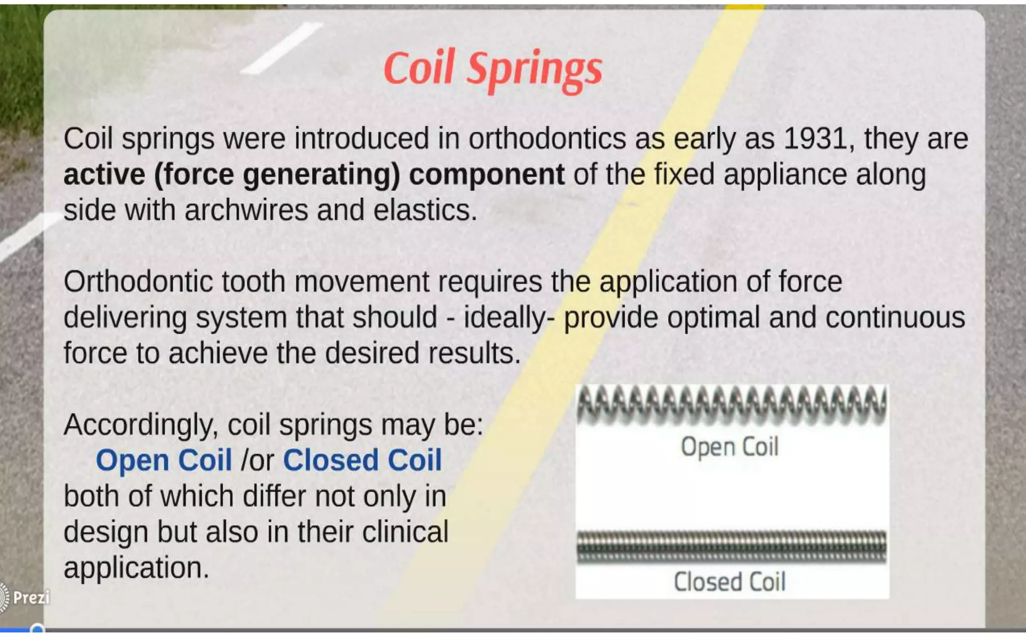 Orthodontic Coil spring