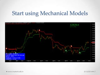 Start using Mechanical Models
5/12/2014www.marketcalls.in 17
 