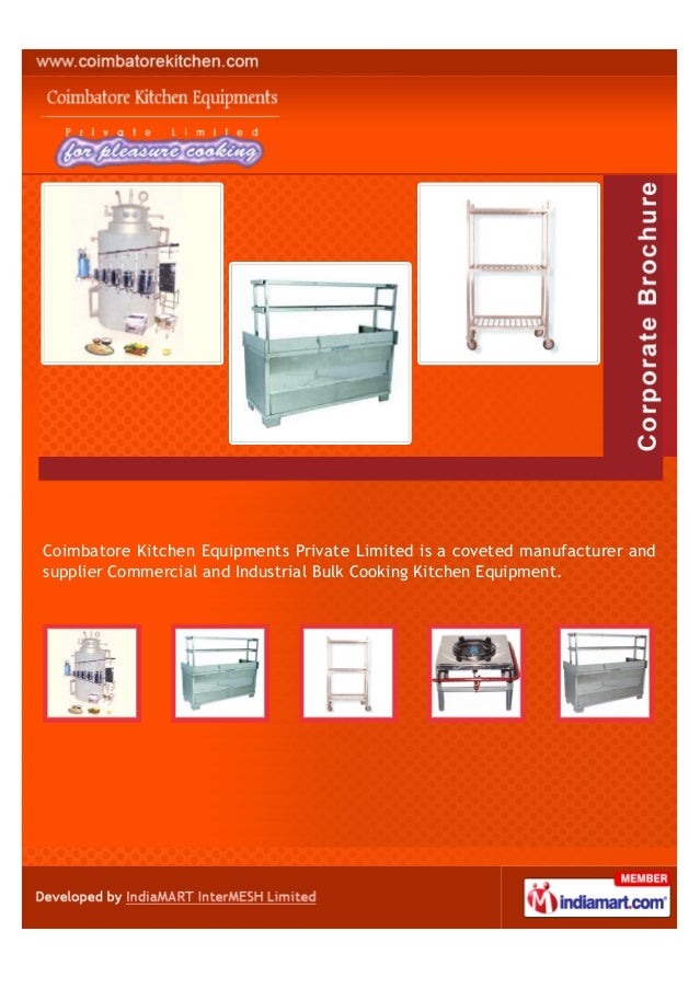 Coimbatore Kitchen Equipments Private Limited, Industrial Bulk Cooking