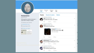 Pentametron
https://twitter.com/pentametron
 