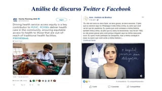 Análise de discurso Twitter e Facebook
 