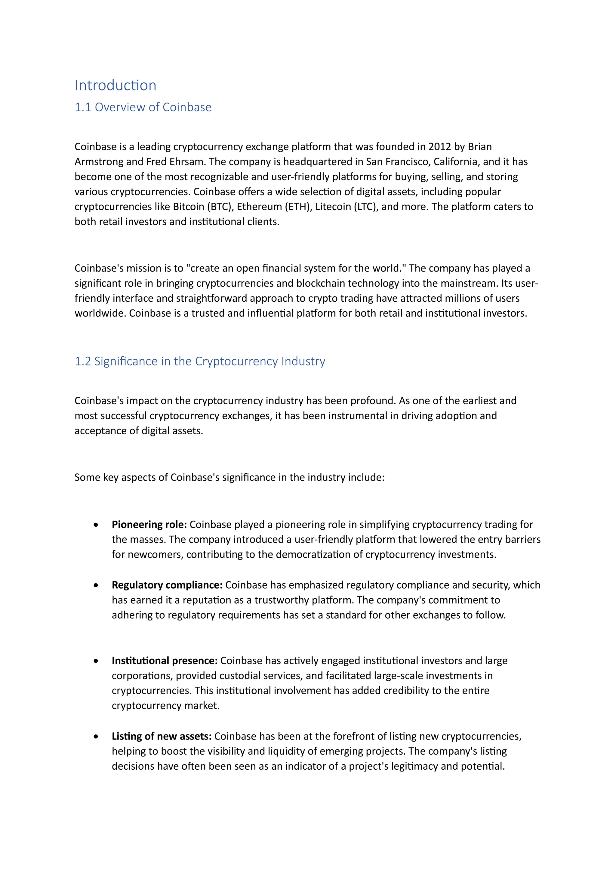 Coinbase: Analyzing the North Star Metric and Proposing Strategic Changes  for Growth | PDF