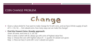 Coin change using dp | PPTX