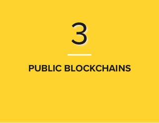 State of Blockchain Q3 2016 | 22
PUBLIC BLOCKCHAINS
3
 