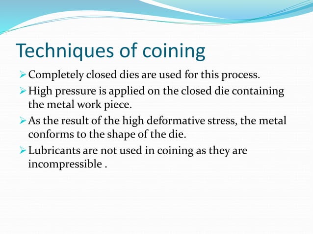 Coining process by satyam diwedi | PPTX