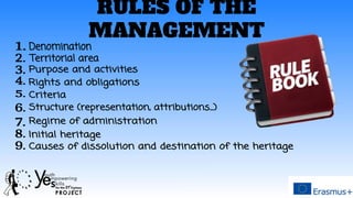 RULES OF THE
MANAGEMENT
 