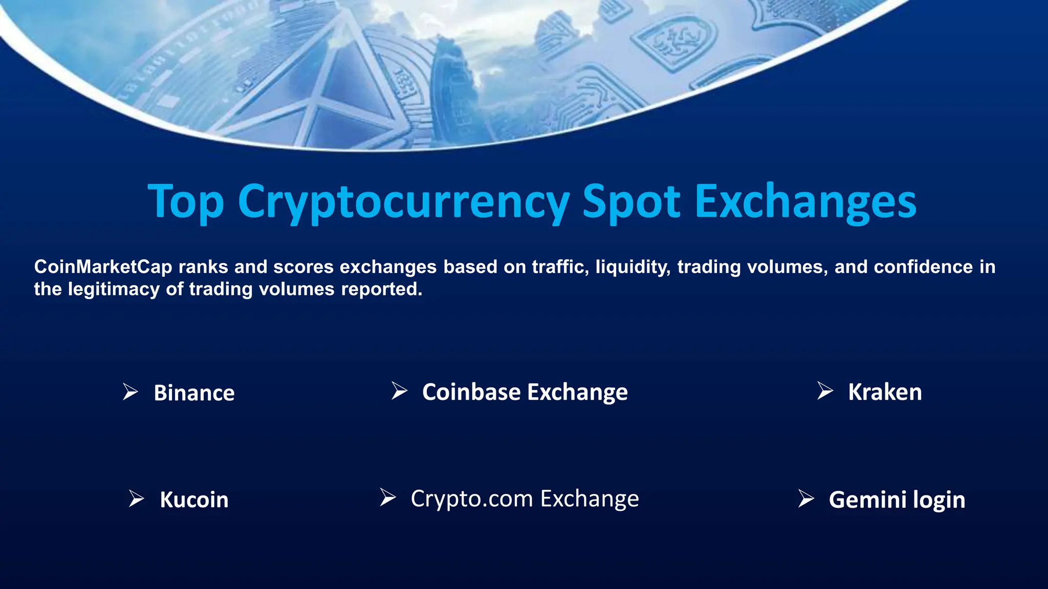 Coinmarketcap Exchange and Coinmarketcap | PPTX