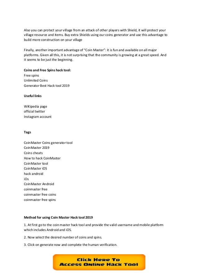 Coin master cheat free download