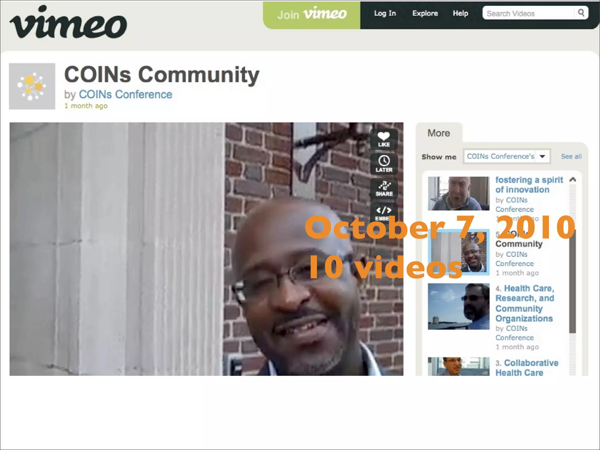 October 7, 2010
10 videos
 