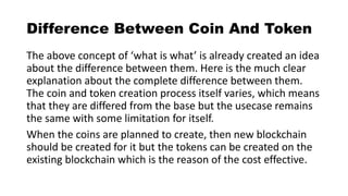 Coin vs token | PPTX