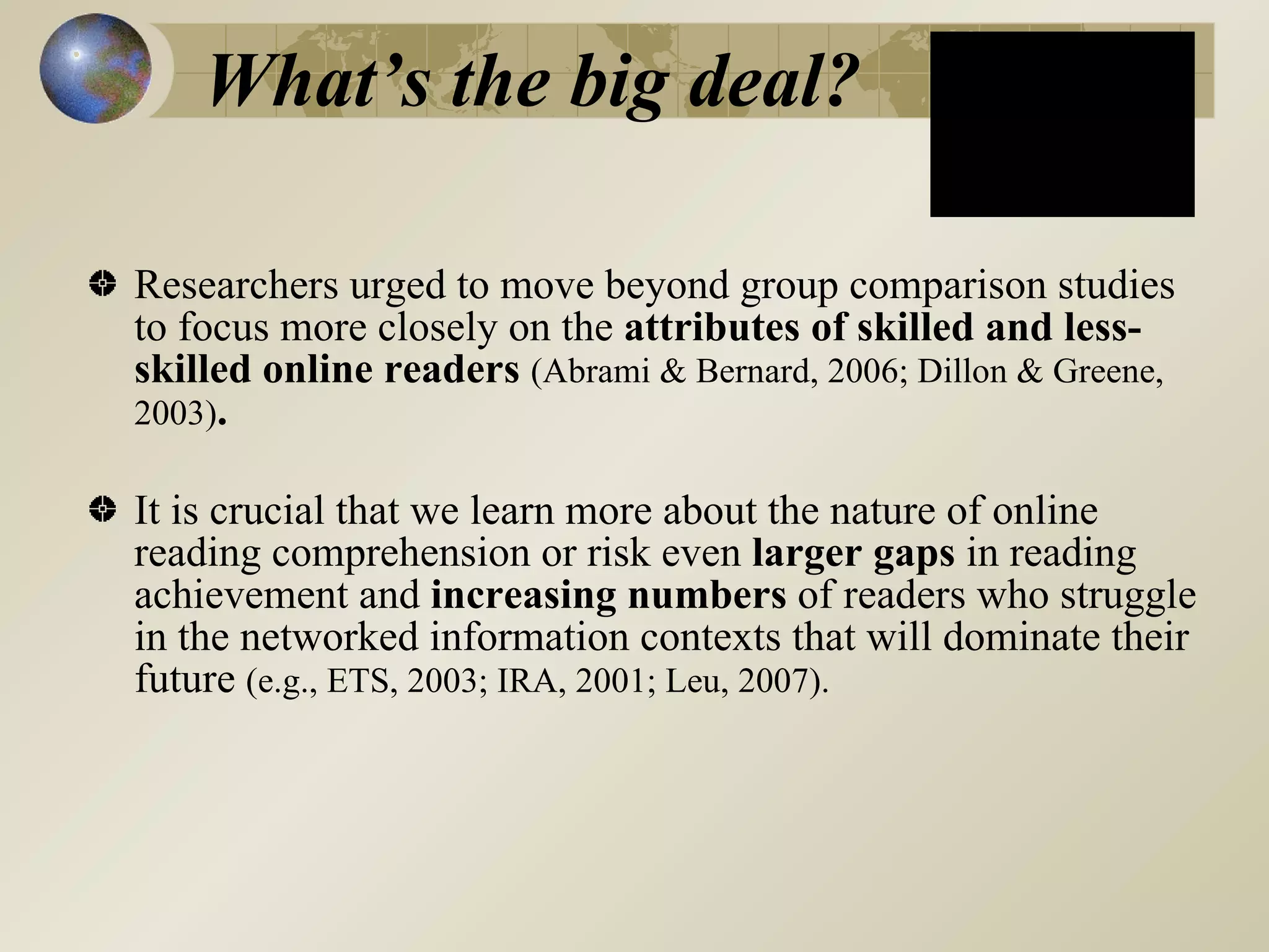 A Beginning Understanding of the Interplay Between Offline and Online ...