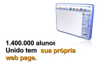1.400.000 alunos no Reino Unido tem  sua própria web page. 